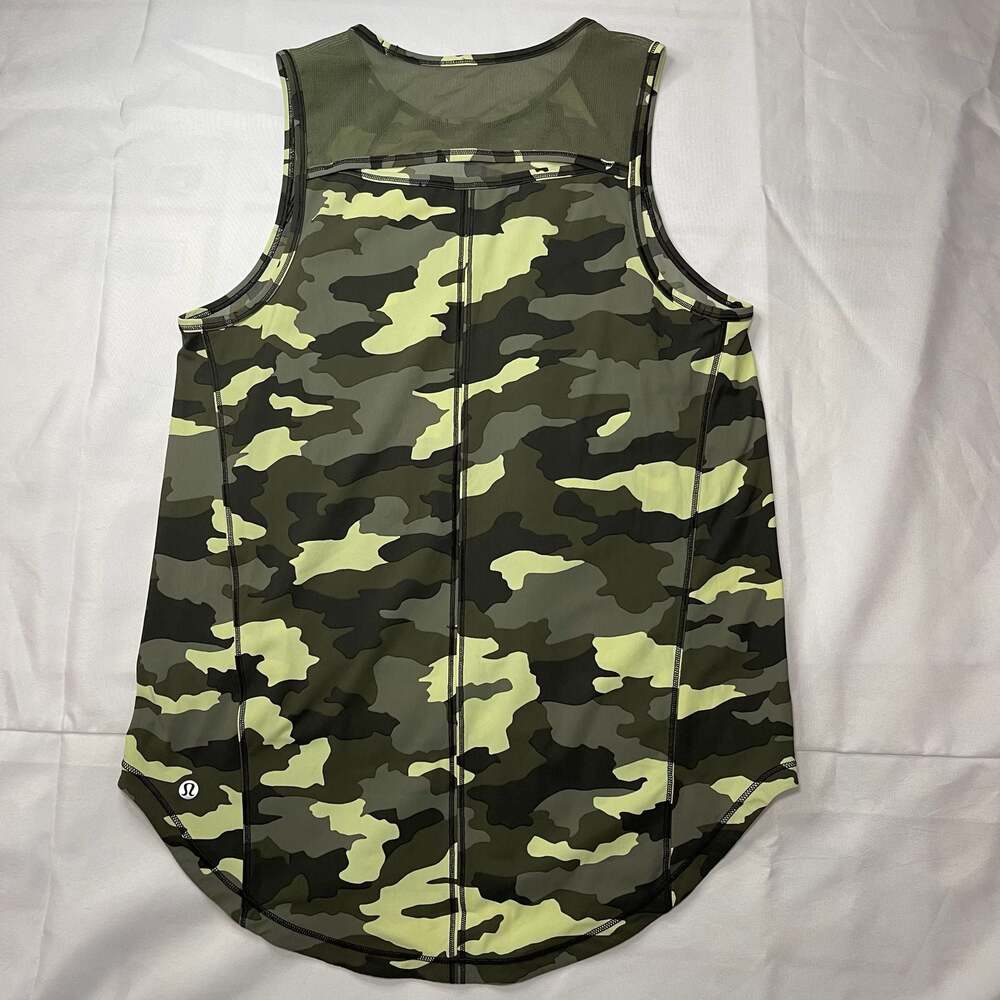 Lululemon Sculpt Tank Top Heritage 365 Camo Crispin Green Multi